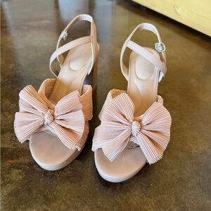Kelly & Katie Blush Bow Sandals